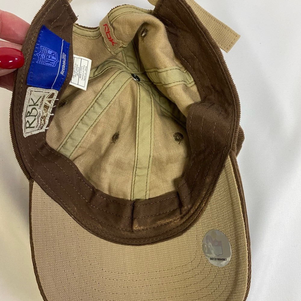 Carolina Panthers NFL Brown Corduroy Reebok Adjustable Hat Ballcap with Pink #A4 - Picture 11 of 11